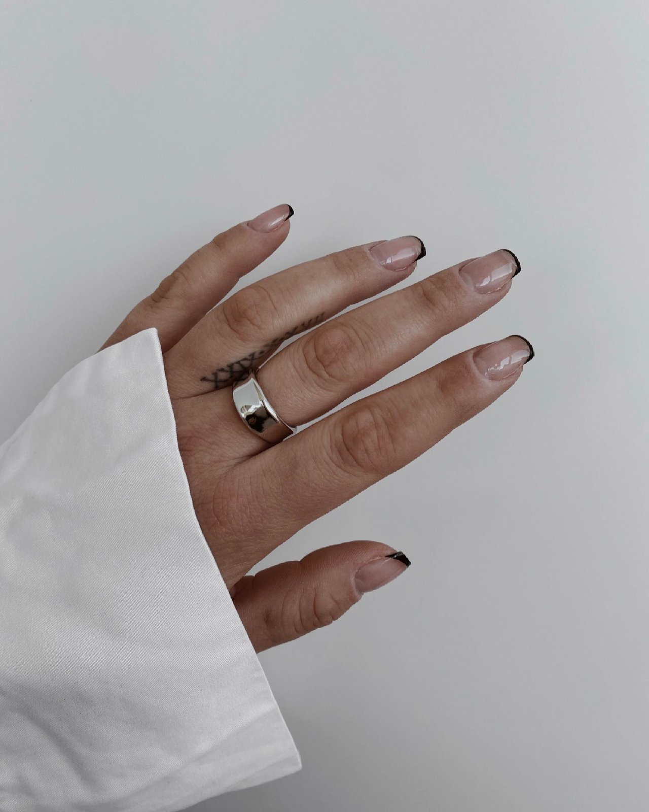 Hammered Silver Band