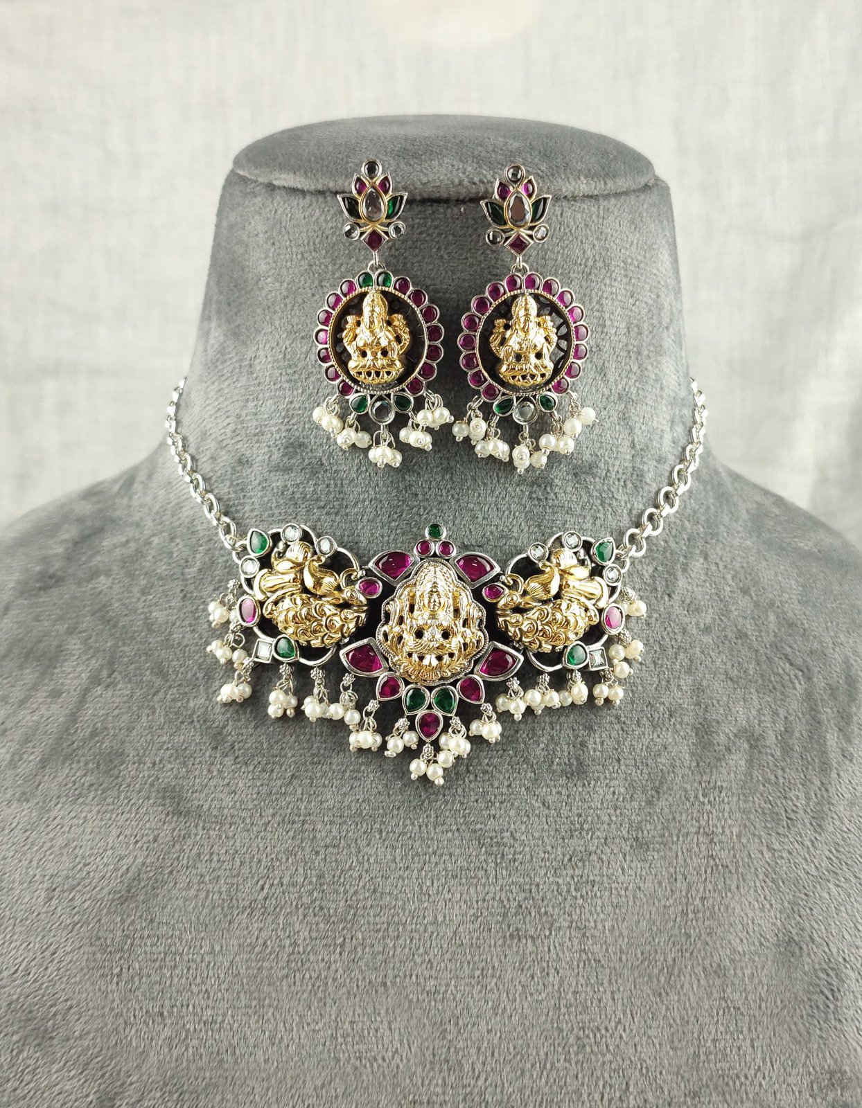 Lakshmi Temple Necklace Set