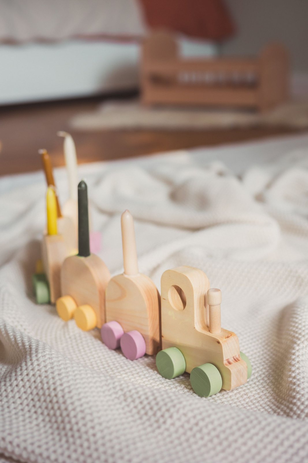 Pull-Along Wooden Train
